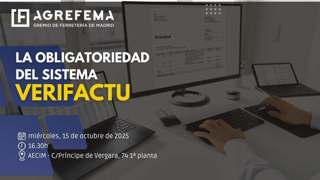 AGREFEMA organiza una jornada sobre la obligatoriedad del sistema VERIFACTU