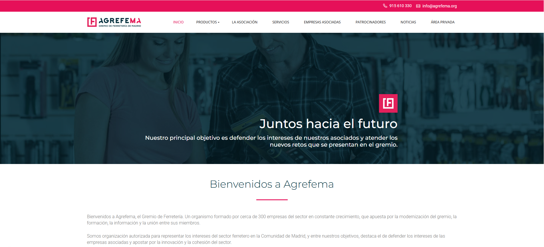 AGREFEMA estrena una página web moderna con un buscador de ferreterías por ubicación